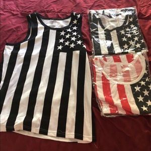 American flag tank top